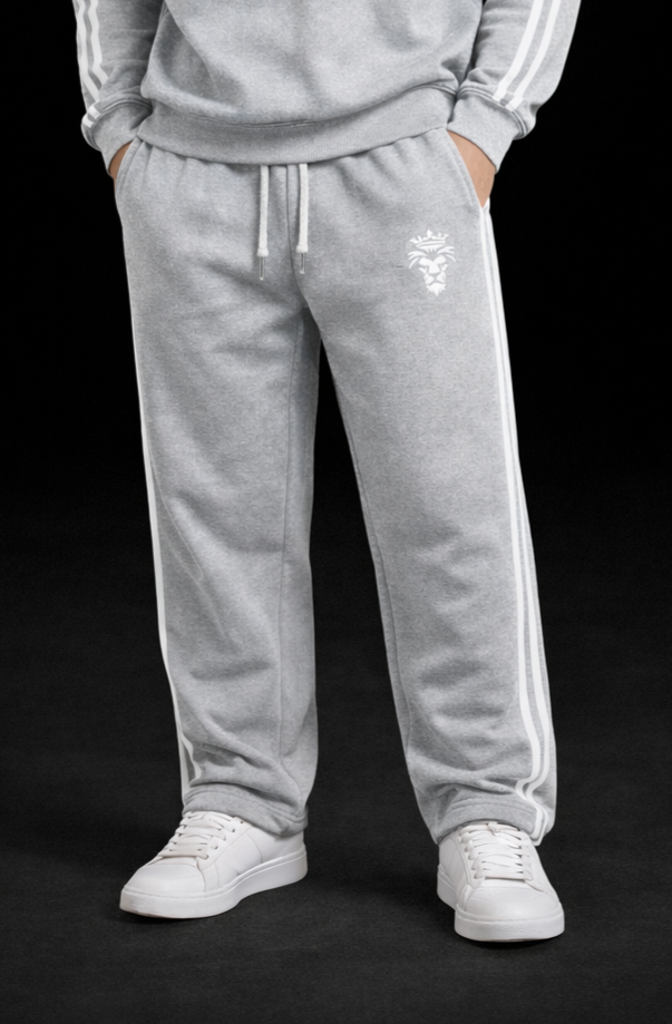 Snow Washed Contrast Tape Sweatpants