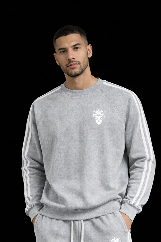 Snow Washed Contrast Tape Sweatshirt
