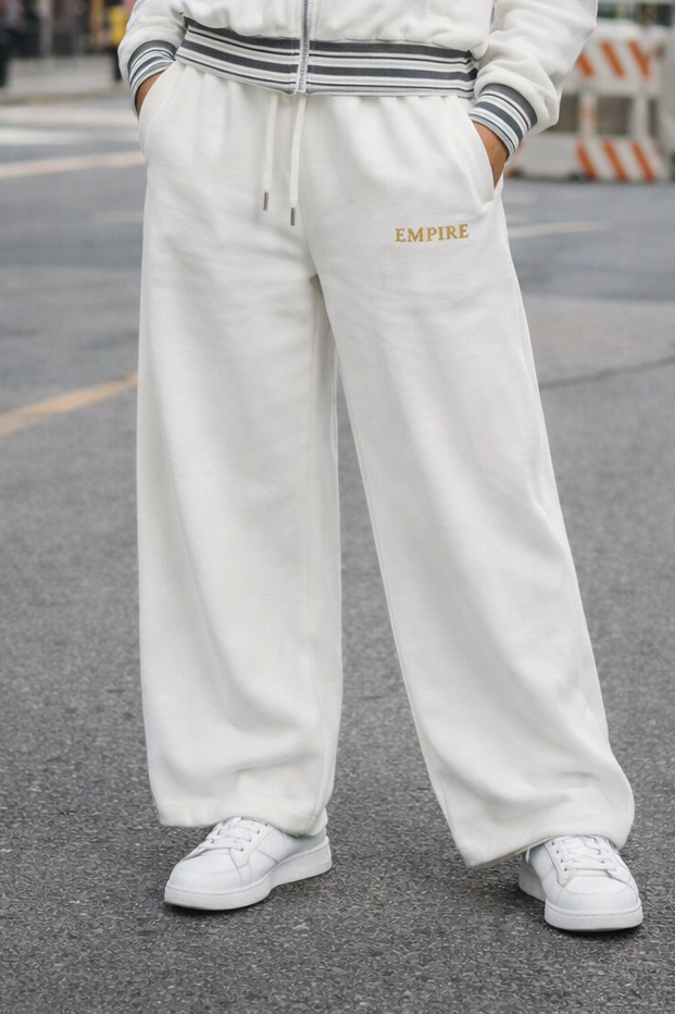 Striped Waist Wide Leg Pants