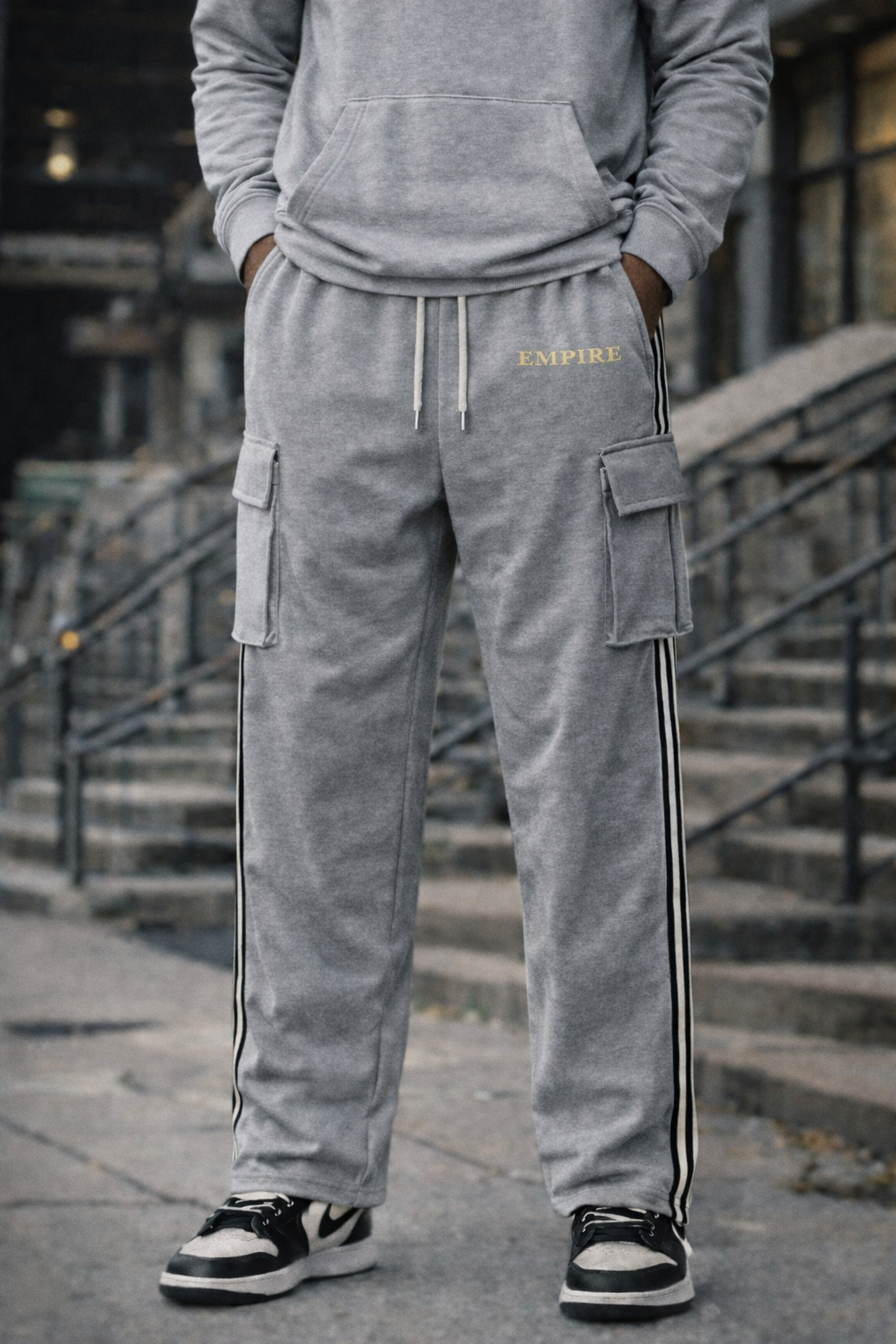 Side Stripe Straight-Leg Pants